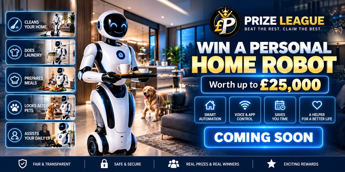 WIN A PERSONAL HOME ROBOT - COMING SOON